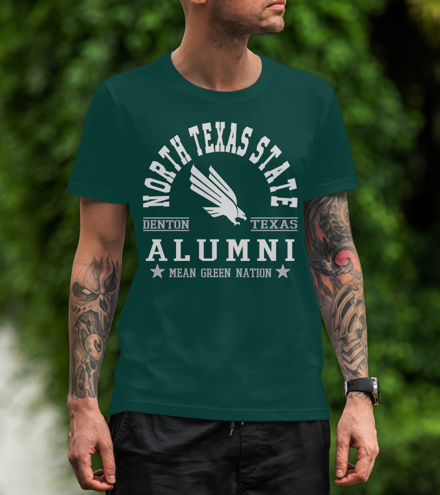North Texas State Denton Texas Alumni Mean Green Nation T-Shirt