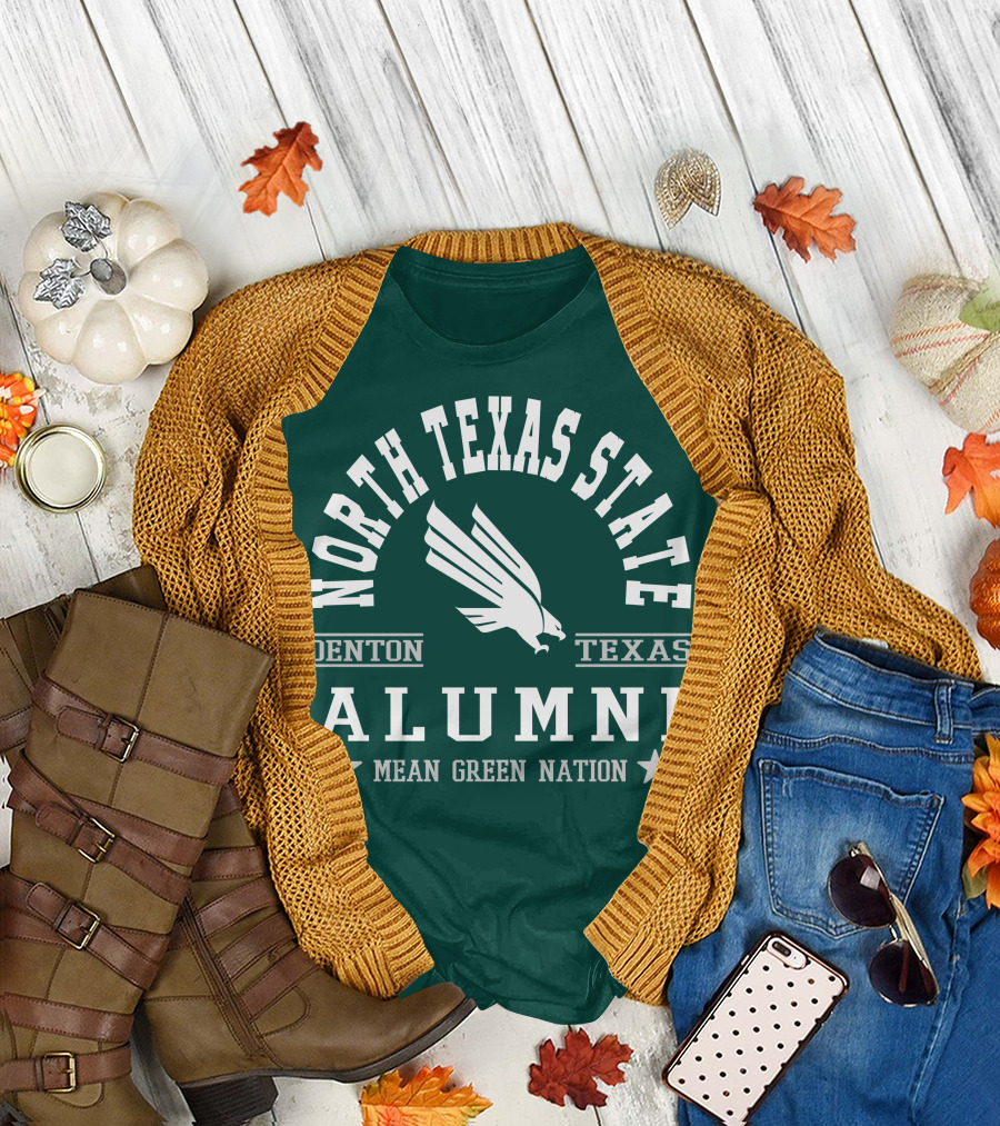 North Texas State Denton Texas Alumni Mean Green Nation T-Shirt