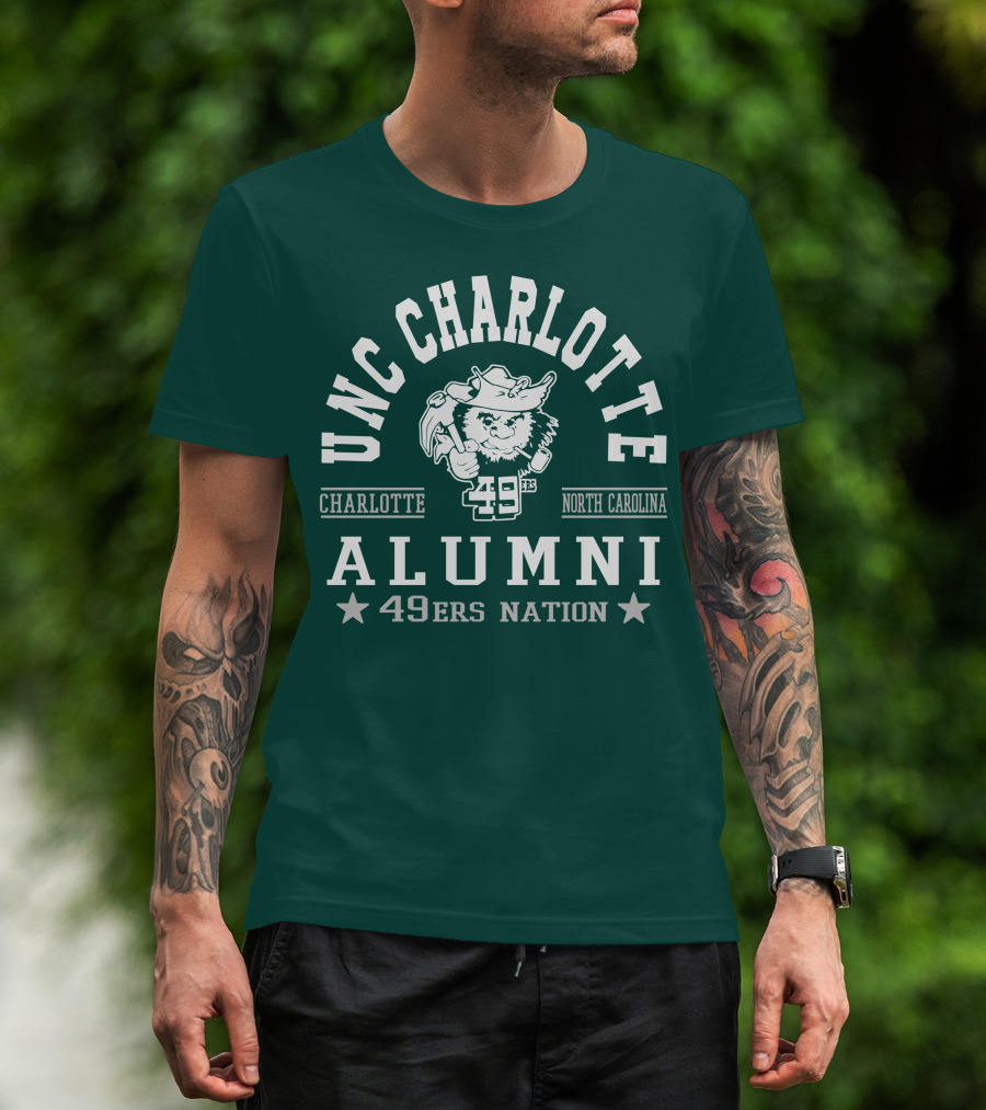 UNC Charlotte Alumni 49ers Nation Charlotte North Carolina T-Shirt
