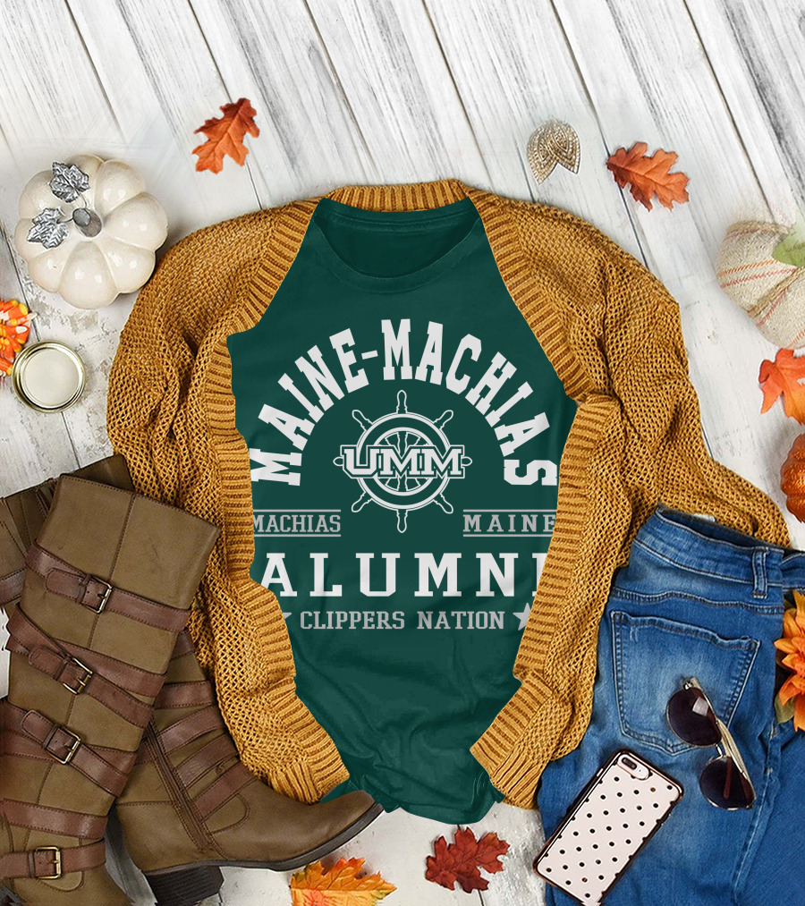 Maine-Machias UMM Alumni Clippers Nation Machias Maine T-Shirt