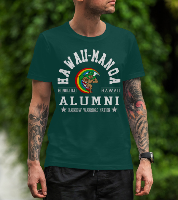 Hawaii-Manoa Honolulu Hawaii Alumni Rainbow Warriors Nation T-Shirt