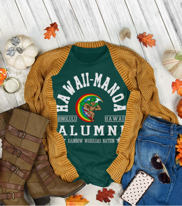 Hawaii-Manoa Honolulu Hawaii Alumni Rainbow Warriors Nation T-Shirt