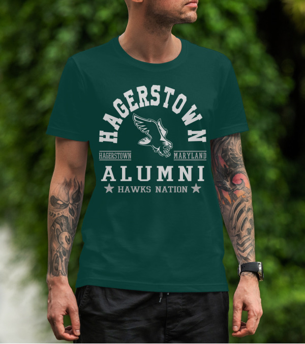 Hagerstown Maryland Alumni Hawks Nation T-Shirt