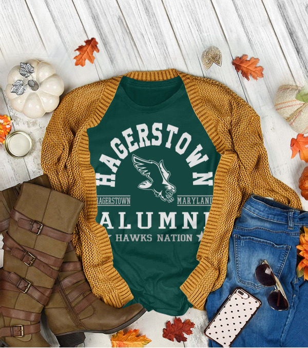 Hagerstown Maryland Alumni Hawks Nation T-Shirt