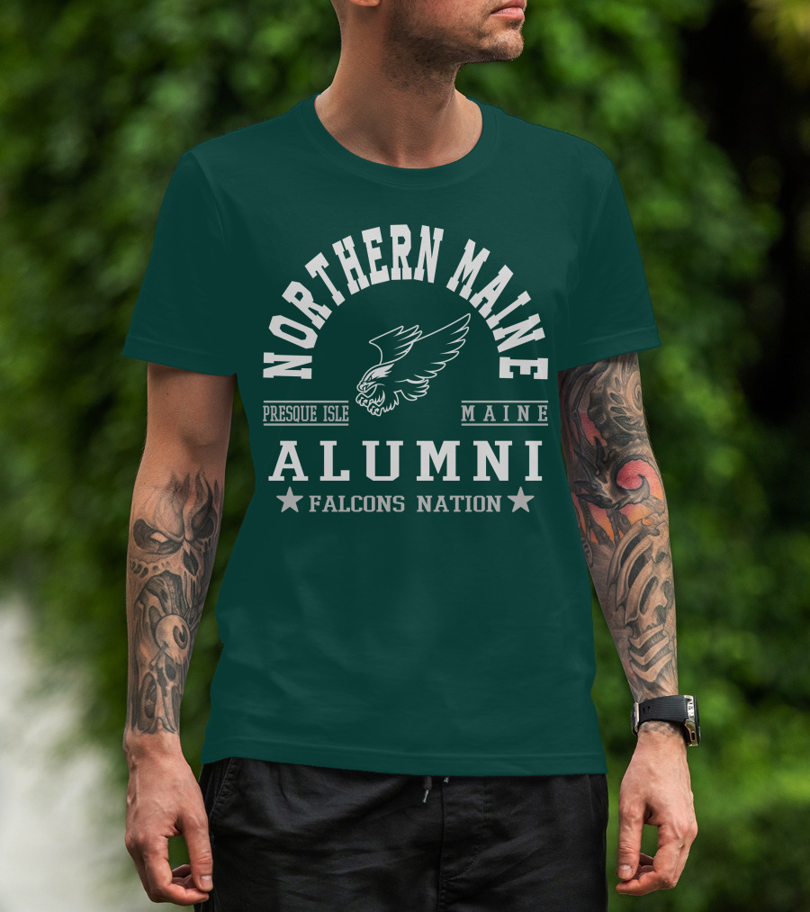 Northern Maine Alumni Presque Isle Falcons Nation T-Shirt