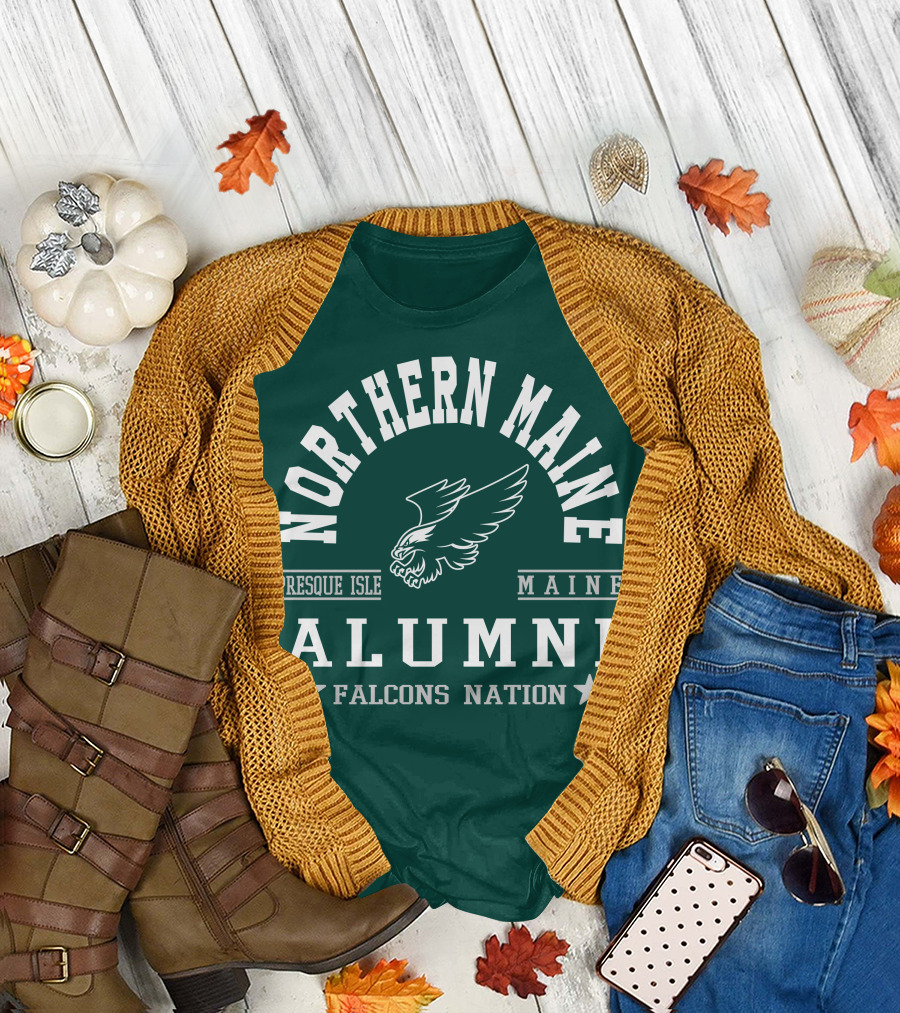 Northern Maine Alumni Presque Isle Falcons Nation T-Shirt