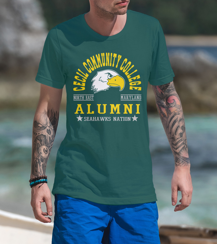 Cecil Community College Alumni Seahawks Nation North East Maryland T-Shirt