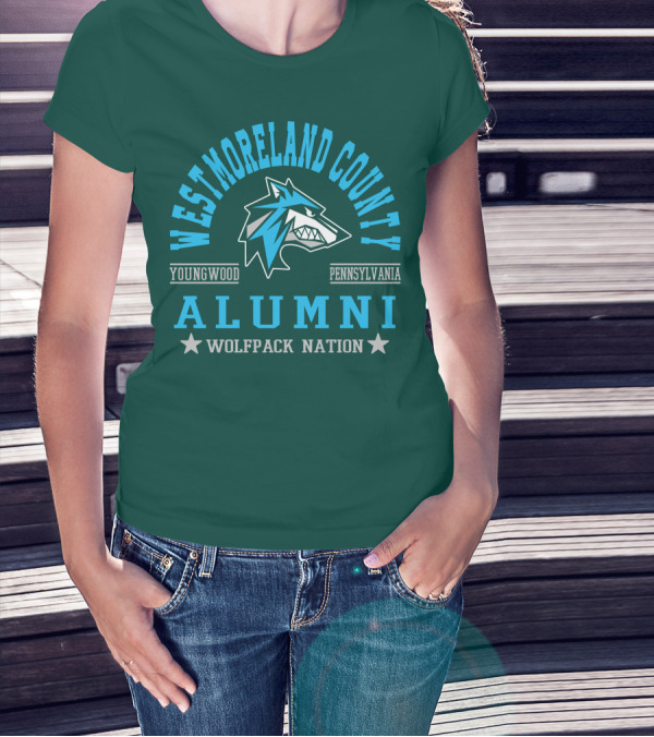 Westmoreland County Youngwood Pennsylvania Alumni Wolfpack Nation T-Shirt