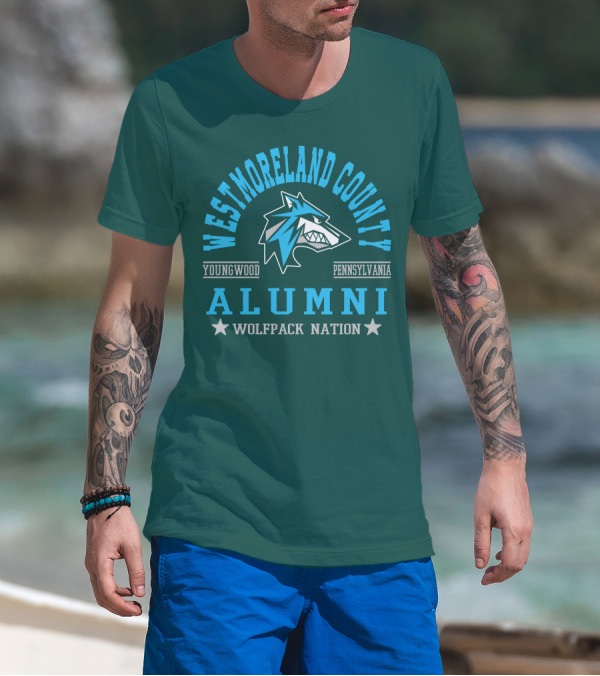Westmoreland County Youngwood Pennsylvania Alumni Wolfpack Nation T-Shirt