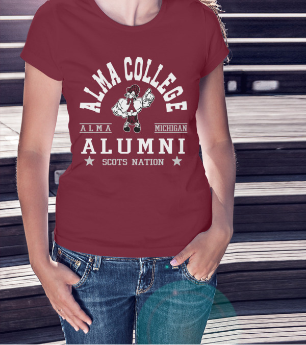 Alma College Michigan Alumni Scots Nation T-Shirt