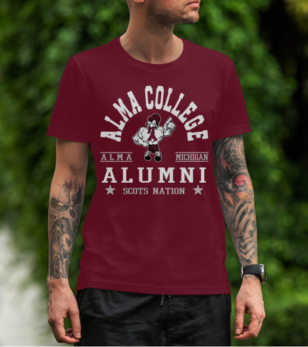 Alma College Michigan Alumni Scots Nation T-Shirt