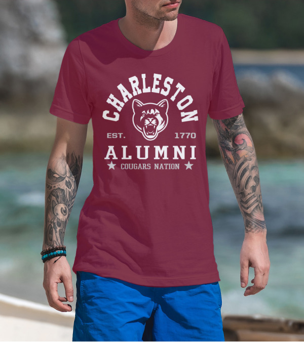 Charleston Alumni Cougars Nation Est. 1770 T-Shirt