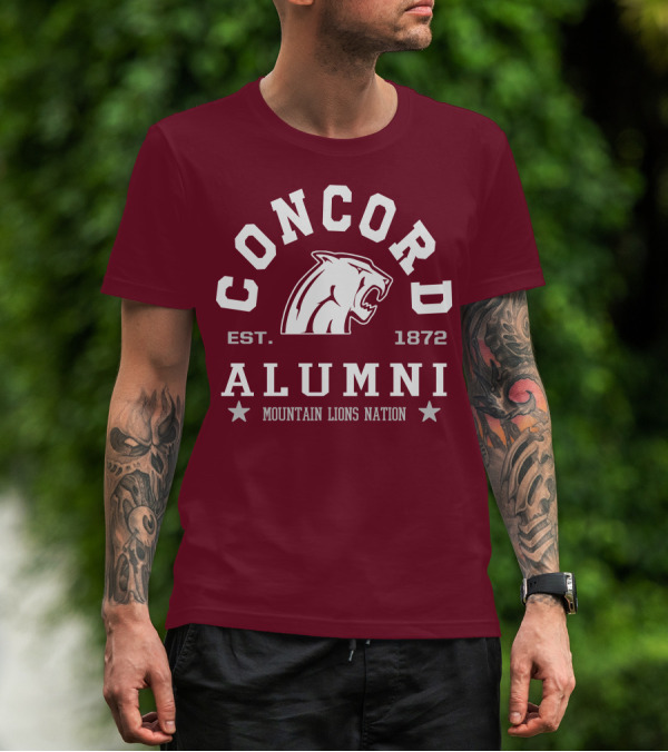 Concord Alumni Mountain Lions Nation Est. 1872 T-Shirt