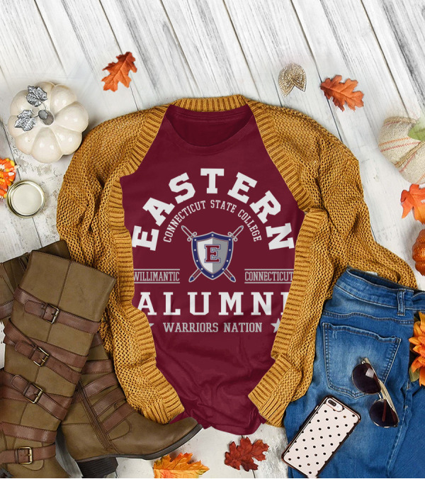 Eastern Connecticut State College Alumni Warriors Nation Willimantic Connecticut T-Shirt