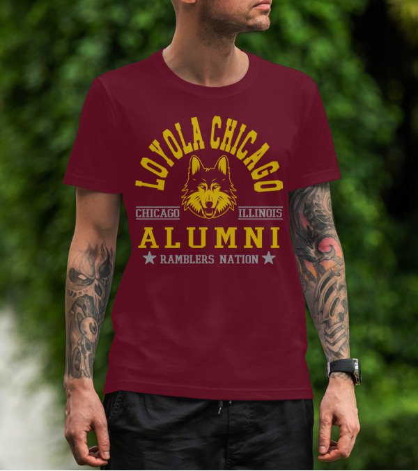 Loyola Chicago Illinois Alumni Ramblers Nation T-Shirt