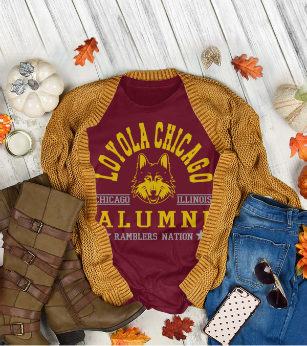 Loyola Chicago Illinois Alumni Ramblers Nation T-Shirt