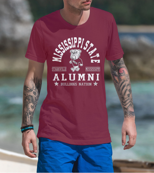Mississippi State University Alumni Bulldogs Nation Starkville Mississippi T-Shirt