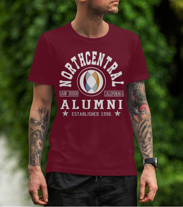 Northcentral Alumni San Diego California Established 1996 T-Shirt