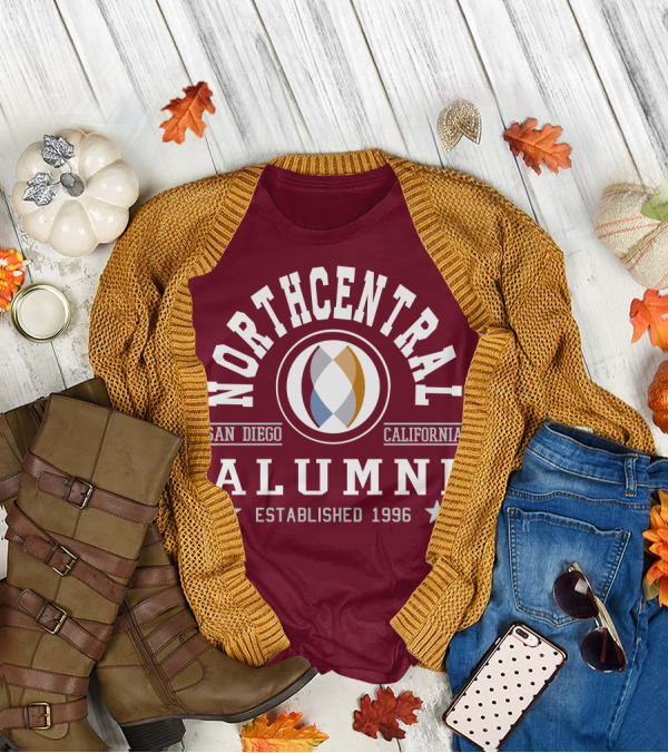 Northcentral Alumni San Diego California Established 1996 T-Shirt