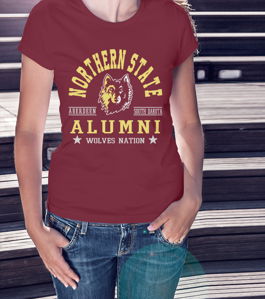 Northern State Alumni Wolves Nation Aberdeen South Dakota T-Shirt