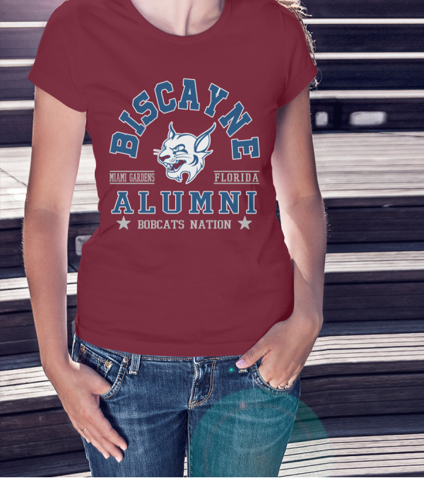 Biscayne College Alumni Bobcats Nation Miami Gardens Florida T-Shirt
