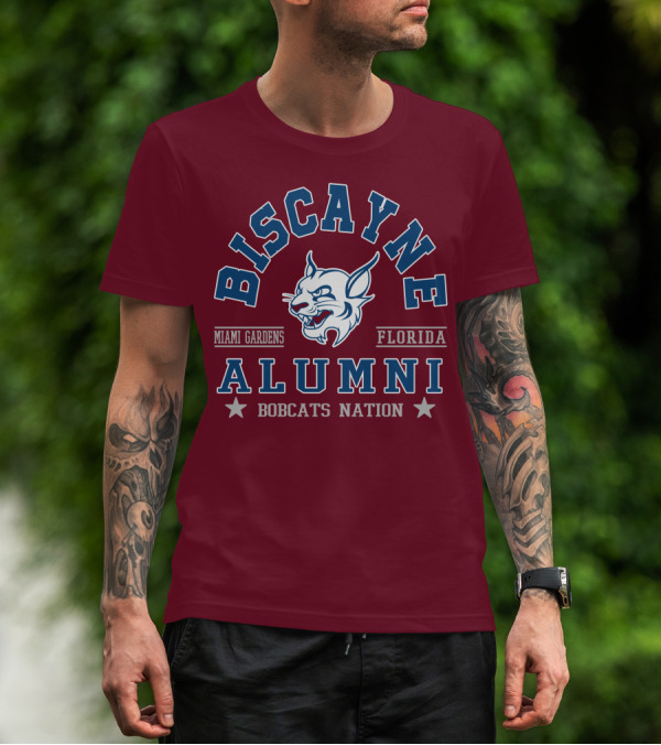 Biscayne College Alumni Bobcats Nation Miami Gardens Florida T-Shirt