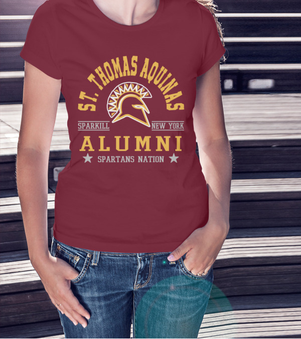 St Thomas Aquinas Sparkill New York Spartans Nation Alumni T-Shirt