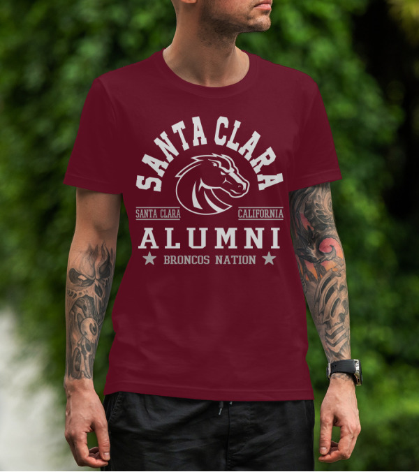 Santa Clara Alumni California Broncos Nation T-Shirt