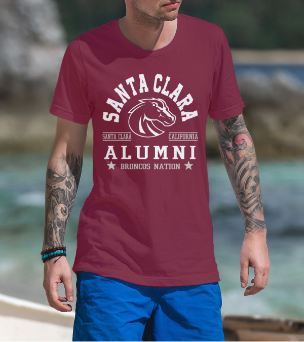Santa Clara Alumni California Broncos Nation T-Shirt