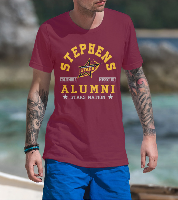Stephens College Stars Alumni Columbia Missouri Stars Nation T-Shirt