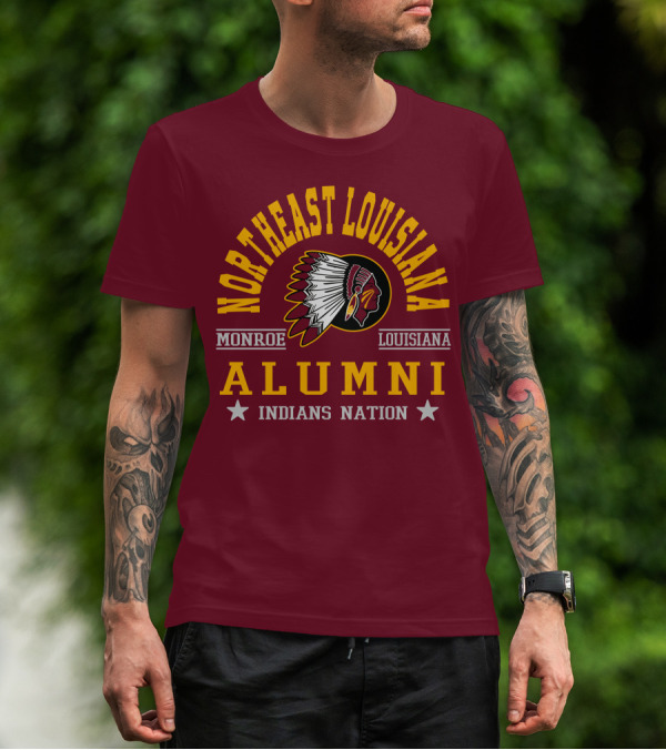 Northeast Louisiana Monroe Alumni Indians Nation T-Shirt