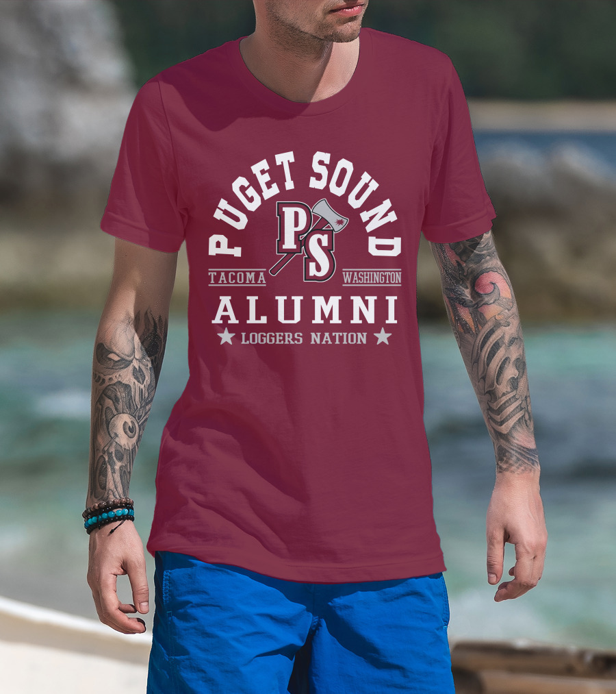 Puget Sound PS Tacoma Washington Alumni Loggers Nation T-Shirt