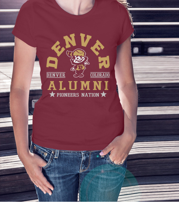 Denver Colorado Alumni Pioneers Nation T-Shirt