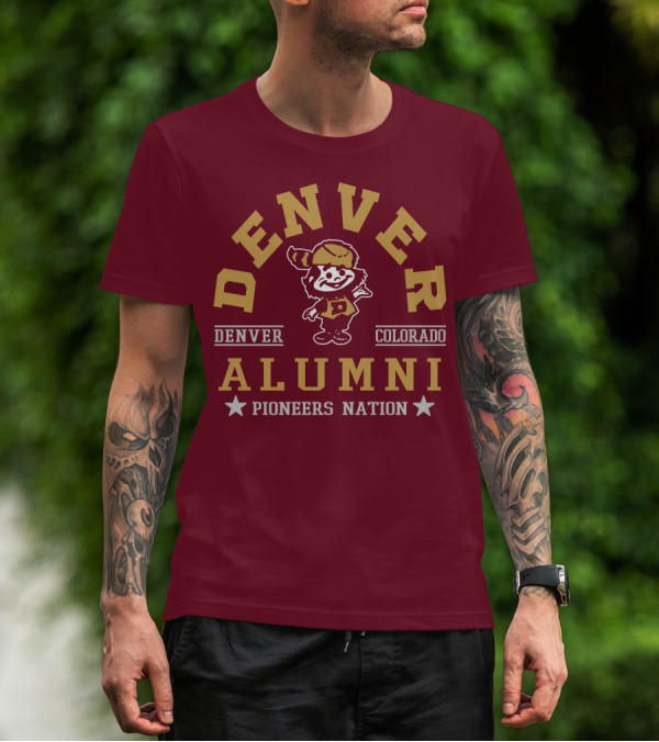 Denver Colorado Alumni Pioneers Nation T-Shirt
