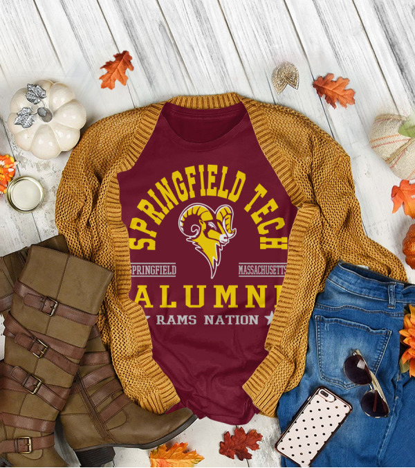 Springfield Tech Alumni Rams Nation Springfield Massachusetts T-Shirt
