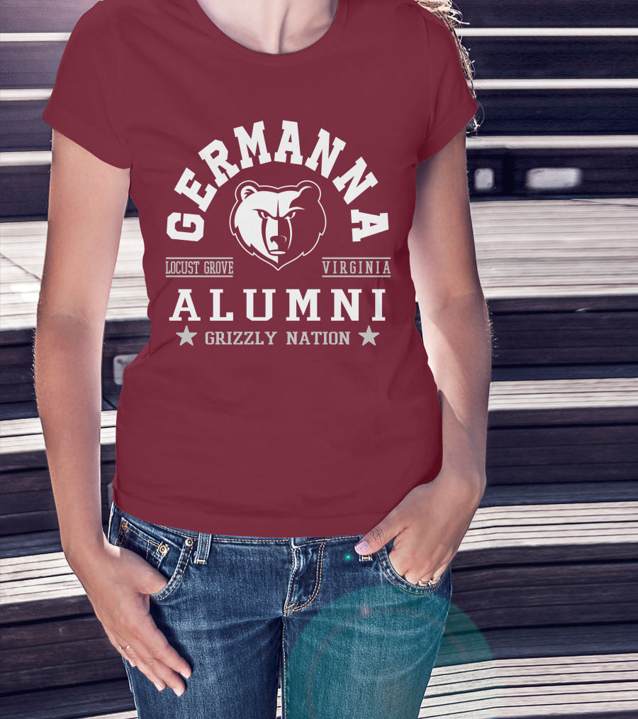 Germanna College Alumni Locust Grove Virginia Grizzly Nation T-Shirt