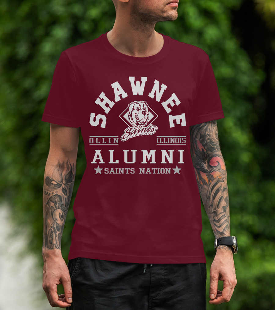 Shawnee Saints Alumni Olney Illinois Saints Nation T-Shirt