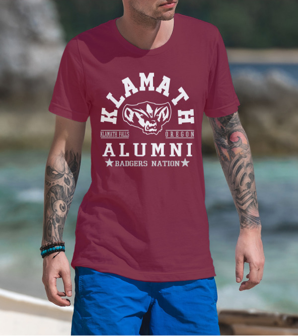 Klamath Falls Oregon Alumni Badgers Nation T-Shirt