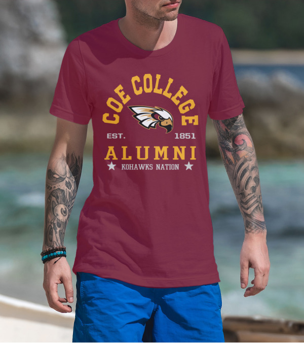 Coe College Est. 1851 Alumni Kohawks Nation T-Shirt