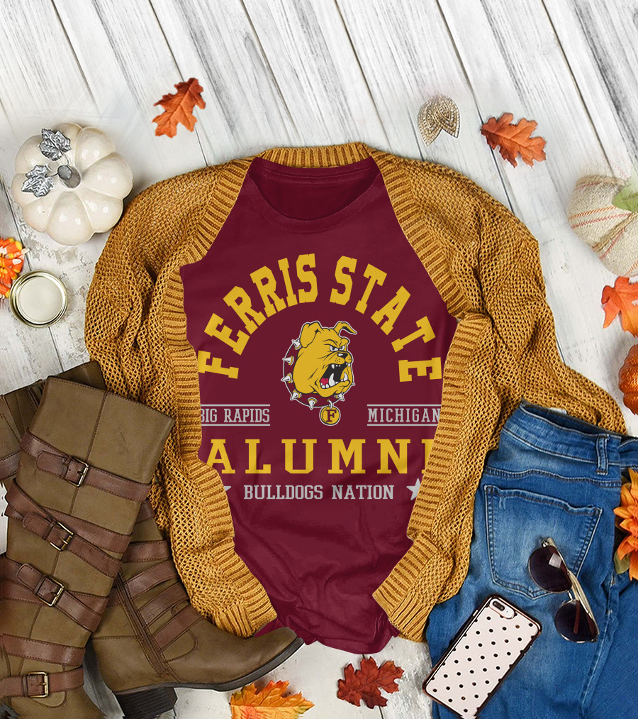 Ferris State Alumni Bulldogs Nation Big Rapids Michigan T-Shirt
