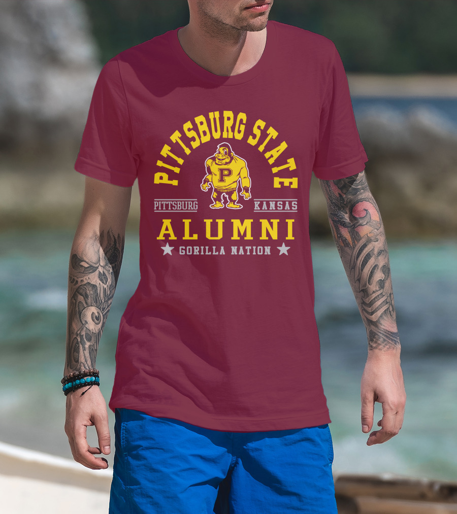 Pittsburg State Alumni Gorilla Nation Kansas T-Shirt