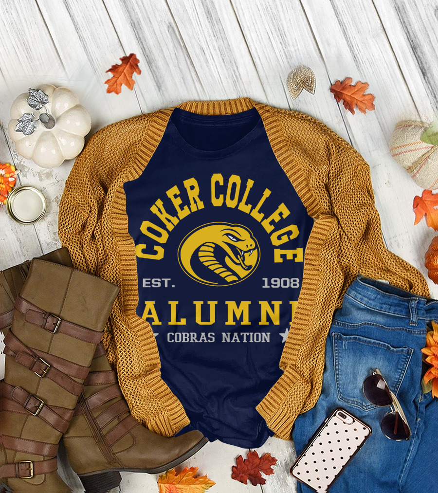 Coker College Alumni Cobras Nation Est. 1908 T-Shirt