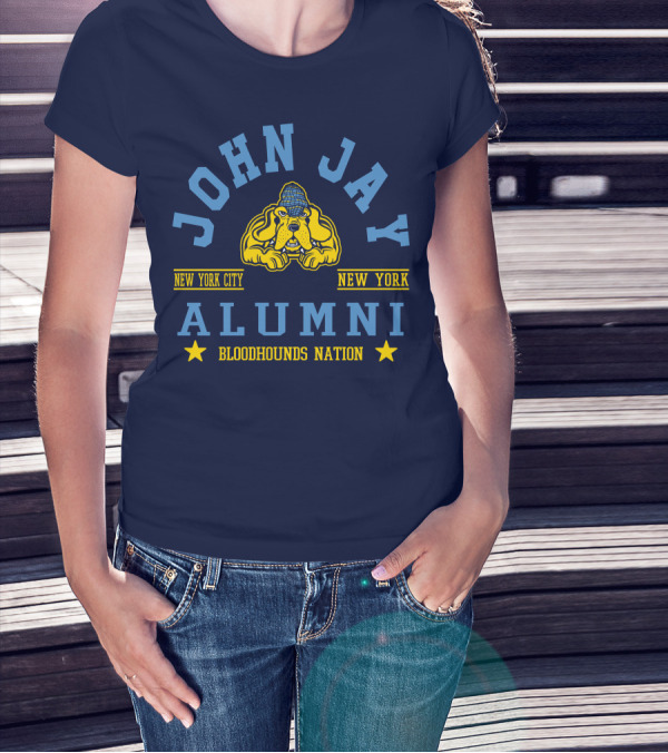 John Jay College Alumni Bloodhounds Nation New York City New York T-Shirt