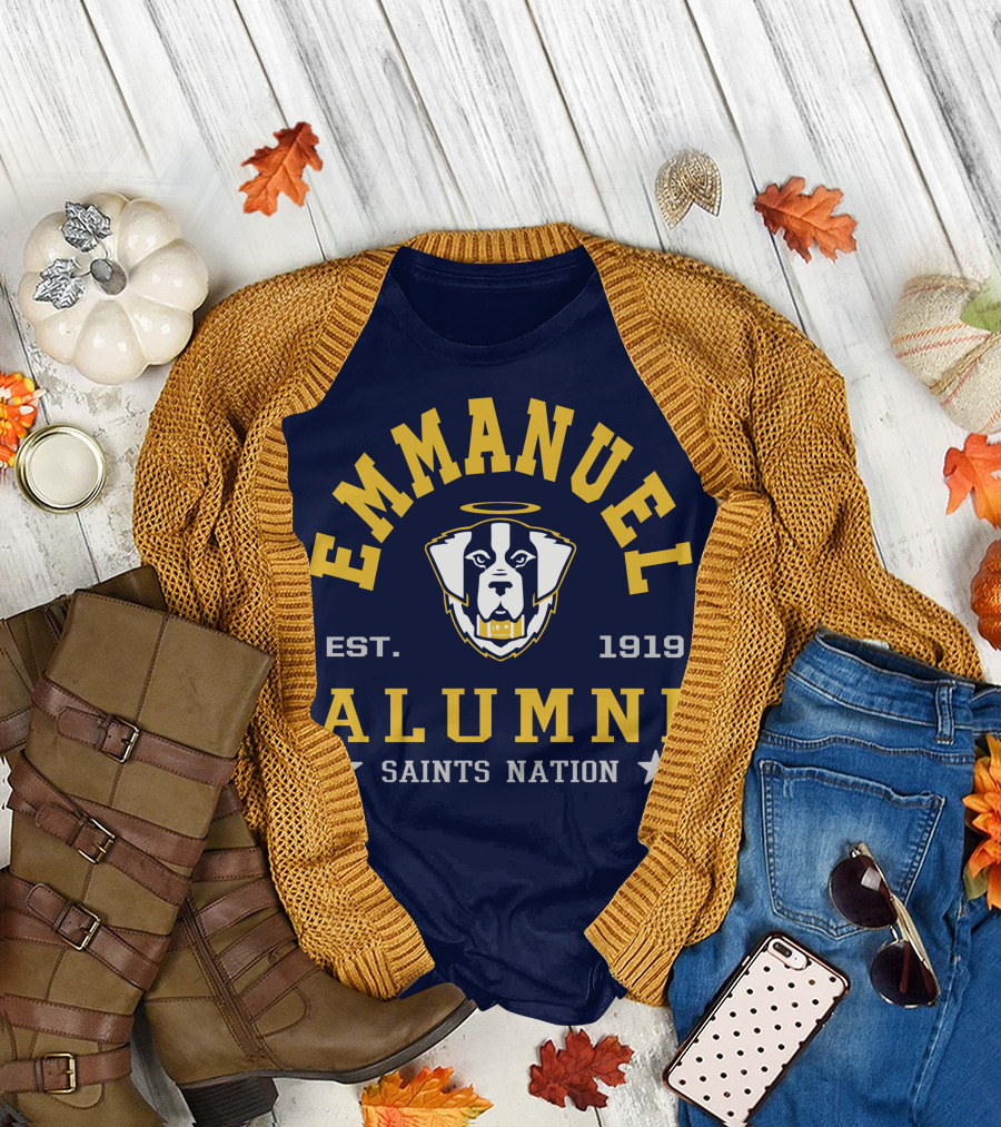 EMMANUEL Alumni EST. 1919 Saints Nation T-Shirt