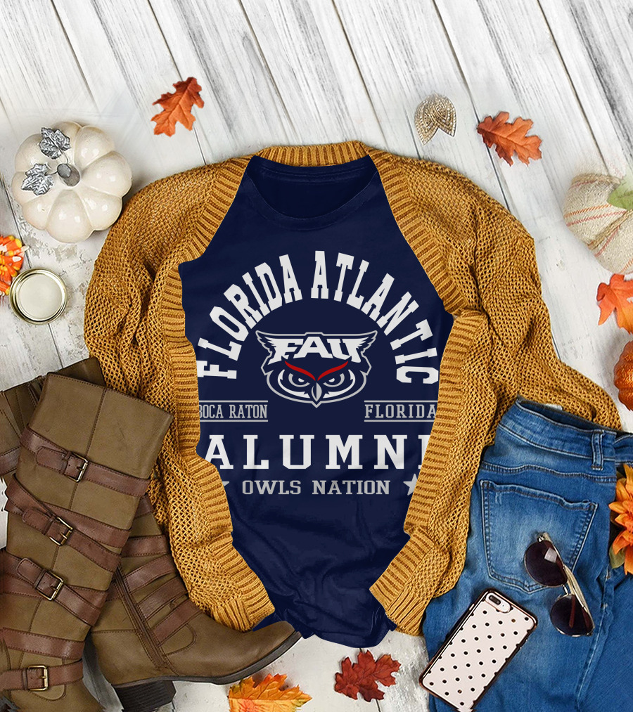 Florida Atlantic Alumni Owls Nation Boca Raton Florida T-Shirt
