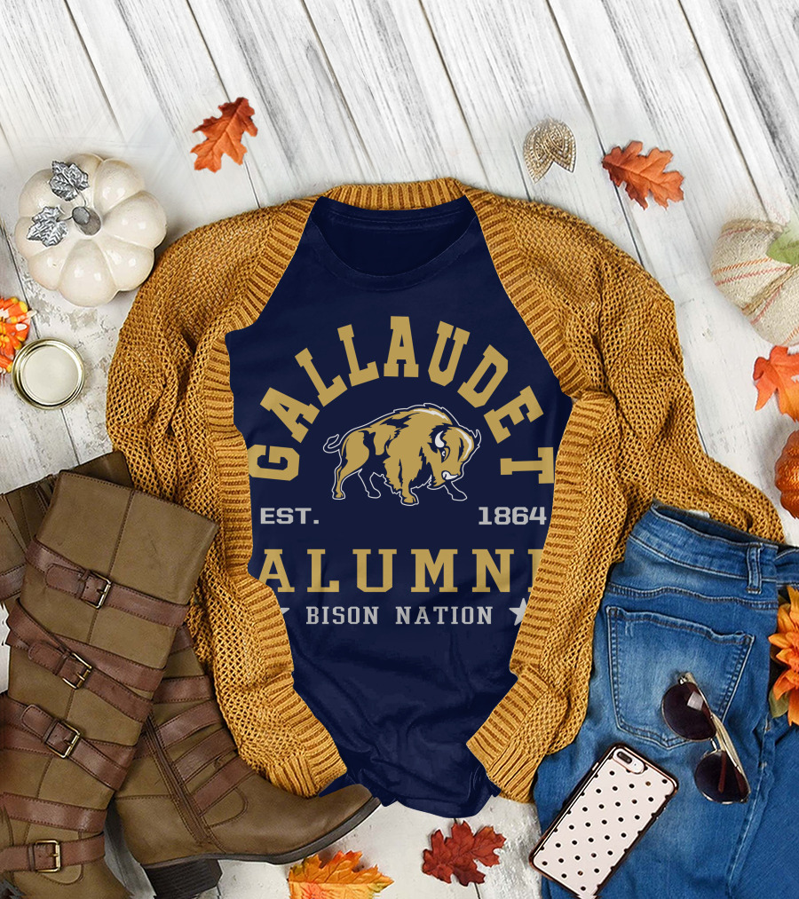 Gallaudet Alumni Bison Nation Est. 1864 T-Shirt