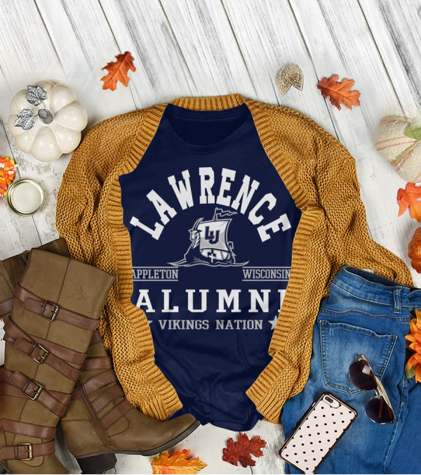 Lawrence Alumni Vikings Nation Appleton Wisconsin T-Shirt