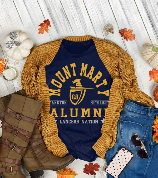 Mount Marty Yankton South Dakota Alumni Lancers Nation T-Shirt