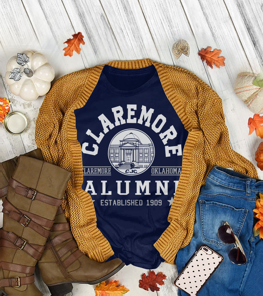 Claremore Oklahoma CJC Alumni Established 1909 T-Shirt