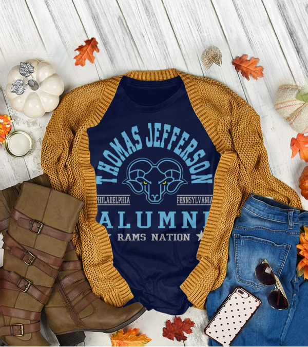 Thomas Jefferson Alumni Rams Nation Philadelphia Pennsylvania T-Shirt